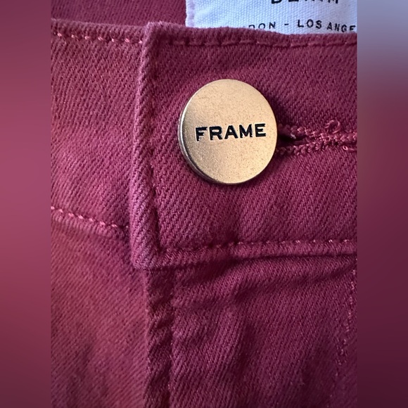 Frame Le High Straight Leg Fired Brick Jean Pant - Picture 5 of 10